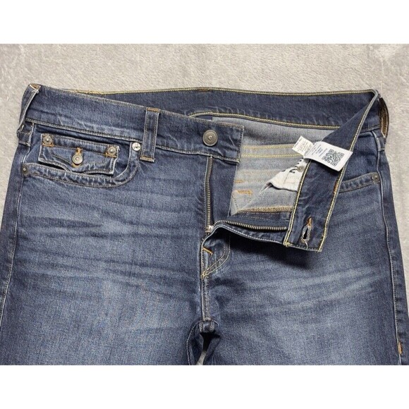 True Religion Ricky With Flap Men's Straigh Leg Denim Jeans Size 36x32 - Picture 6 of 12